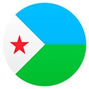 Flagge: Dschibuti JoyPixels 7.0.