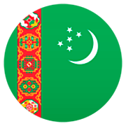 Bandeira: Turcomenistão JoyPixels 7.0.