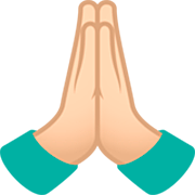 Manos En Oración: Tono De Piel Claro JoyPixels 7.0.