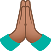 Manos En Oración: Tono De Piel Medio JoyPixels 7.0.