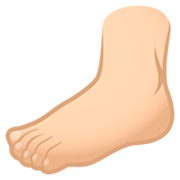 Fuß: helle Hautfarbe JoyPixels 7.0.