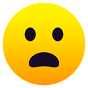 Émoji 😦 Visage Mécontent Avec Bouche Ouverte sur JoyPixels 7.0.