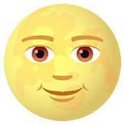 🌝 Emoji Luna Llena Con Cara en JoyPixels 7.0.
