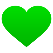 💚 Emoji Coração Verde na JoyPixels 7.0.