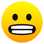 😬 Emoji Rosto Expressando Desagrado na JoyPixels 7.0.