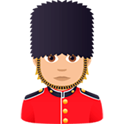 Emoji 💂🏼 Guardia: Carnagione Abbastanza Chiara su JoyPixels 7.0.