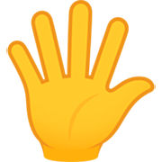 Mão Aberta Com Os Dedos Separados JoyPixels 7.0.