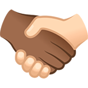 🫱🏾‍🫲🏻 Emoji Aperto De Mão: Pele Morena Escura, Pele Clara na JoyPixels 7.0.