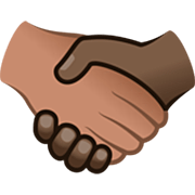🫱🏽‍🫲🏿 Emoji Handschlag: mittlere Hautfarbe, dunkle Hautfarbe JoyPixels 7.0.