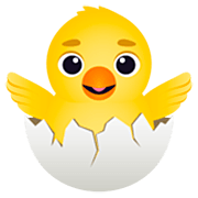 🐣 Emoji Pollito Rompiendo El Cascarón en JoyPixels 7.0.