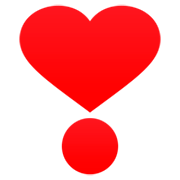 ❣️ Emoji Exclamação De Coração na JoyPixels 7.0.