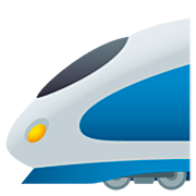 🚄 Emoji Hochgeschwindigkeitszug mit spitzer Nase JoyPixels 7.0.