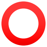 Émoji ⭕ Cercle Rouge sur JoyPixels 7.0.