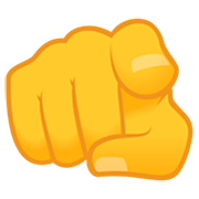 🫵 Emoji Índice Apuntando Al Espectador en JoyPixels 7.0.