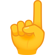 ☝️ Emoji Indicador Apontando Para Cima na JoyPixels 7.0.