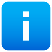 ℹ️ Emoji Buchstabe „i“ in blauem Quadrat JoyPixels 7.0.