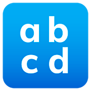 🔡 Emoji Eingabesymbol lateinische Kleinbuchstaben JoyPixels 7.0.
