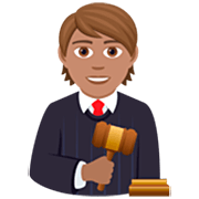 🧑🏽‍⚖️ Emoji Juiz No Tribunal: Pele Morena na JoyPixels 7.0.