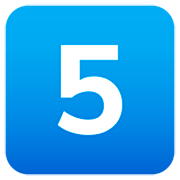 Emoji 5️⃣ Tasto: 5 su JoyPixels 7.0.