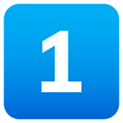 1️⃣ Emoji Tecla: 1 na JoyPixels 7.0.