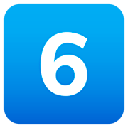 6️⃣ Emoji Teclas: 6 en JoyPixels 7.0.