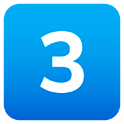3️⃣ Emoji Teclas: 3 en JoyPixels 7.0.