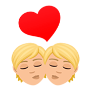 💏🏼 Emoji Beso, Tono De Piel Claro Medio en JoyPixels 7.0.