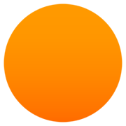Círculo Naranja JoyPixels 7.0.