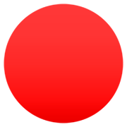 🔴 Emoji Círculo Rojo Grande en JoyPixels 7.0.