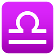 Emoji ♎ Segno Zodiacale Della Bilancia su JoyPixels 7.0.