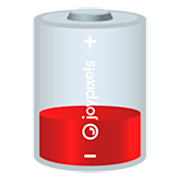 🪫 Emoji Niedriger Batteriestatus JoyPixels 7.0.