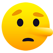 Emoji 🤥 Faccina Bugiarda su JoyPixels 7.0.