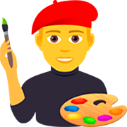 👨‍🎨 Emoji Artista Plástico na JoyPixels 7.0.