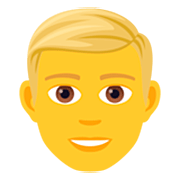 👱‍♂️ Emoji Homem: Cabelo Loiro na JoyPixels 7.0.
