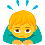 Emoji 🙇‍♂️ Uomo Che Fa Inchino Profondo su JoyPixels 7.0.