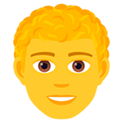 👨‍🦱 Emoji Hombre: Pelo Rizado en JoyPixels 7.0.
