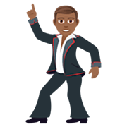 🕺🏾 Emoji Homem Dançando: Pele Morena Escura na JoyPixels 7.0.