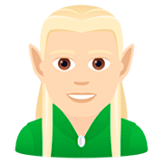 🧝🏻‍♂️ Emoji Elfo Homem: Pele Clara na JoyPixels 7.0.