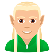 Emoji 🧝🏼‍♂️ Elfo Uomo: Carnagione Abbastanza Chiara su JoyPixels 7.0.