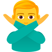 🙅‍♂️ Emoji Mann mit überkreuzten Armen JoyPixels 7.0.