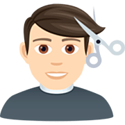 💇🏻 Pessoa Cortando O Cabelo: Pele Clara em JoyPixels 5.0