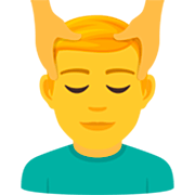 💆‍♂️ Emoji Mann, der eine Kopfmassage bekommt JoyPixels 7.0.