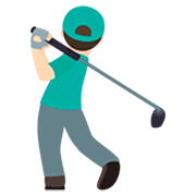 Emoji 🏌🏻‍♂️ Golfista Uomo: Carnagione Chiara su JoyPixels 7.0.