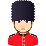 💂🏻‍♂️ Emoji Guarda Homem: Pele Clara na JoyPixels 7.0.