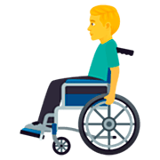 👨‍🦽 Emoji Mann in manuellem Rollstuhl JoyPixels 7.0.