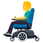 Homem Em Cadeira De Rodas Motorizada JoyPixels 7.0.