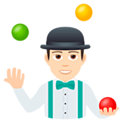 🤹🏻‍♂️ Emoji Homem Malabarista: Pele Clara na JoyPixels 7.0.