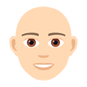 👨🏻‍🦲 Emoji Hombre: Tono De Piel Claro Y Sin Pelo en JoyPixels 7.0.