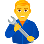Emoji 👨‍🔧 Meccanico Uomo su JoyPixels 7.0.