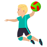 Handballspieler: mittelhelle Hautfarbe JoyPixels 7.0.